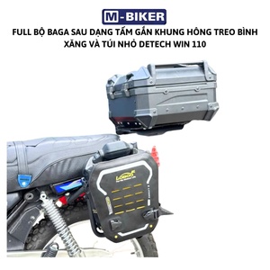 Support de bagages et porte-bagages arrière en acier inoxydable Detech Win 110 pour moto de route avec fixation au réservoir de carburant - Product Image 4