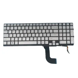 HK-HHT Notebook silberne hintergrundbeleuchtete US-Tastatur für Sony VAIO SVS15 Computer-Tastatur