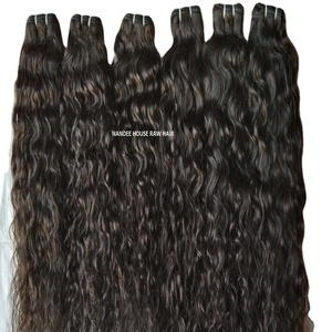 Direct indien usine brut non transformé Remy Extensions vague de corps HD dentelle fermeture transparente Clip aligné cuticule vierge humaine - Product Image 1