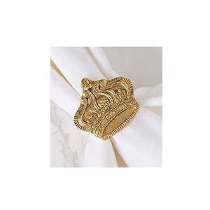 Meilleure vente au prix d'usine au design unique en métal argent antique avec anneau de serviette au design gaufré et coupant pour la fête de mariage - Product Image 6