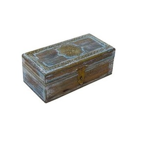 Handmade Wooden Decorative <b>Box</b> <b>for</b> <b>Women</b> Girls Octagonal Shape with Hand Carved Design <b>for</b> Jewelry Storage - Product Image 1