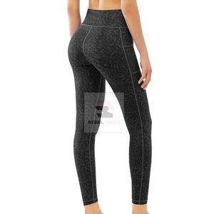 Pantalon de yoga respirant à la taille personnalisé de haute qualité Leggings de sport pour femmes - Product Image 2