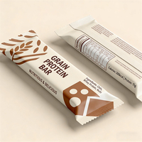 Bolsa de Embalaje Personalizada de Papel de Aluminio de Grado Alimenticio, Bolsa de Plástico Sellada para Alimentos, Nutrición, Energía, Granos, Chocolate, Barritas de Proteína