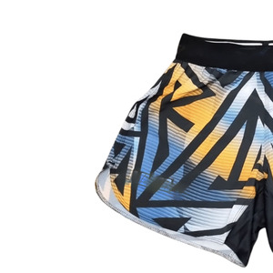 Shorts de combat MMA personnalisés pour hommes, en tissu extensible avec taille élastique, coupe-vent et imperméables, broderie de perles - Product Image 2