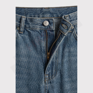 Jeans décontractés pour hommes printemps-hiver 2025, style américain, patchwork, denim délavé, pantalon droit ample, tissu de haute qualité - Product Image 4