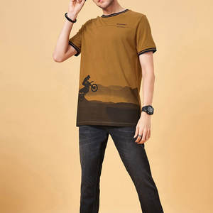 เสื้อยืดผู้ชายแขนครึ่งระบายเสื้อยืดลำลองสำหรับผู้ชายเสื้อยืดคุณภาพสูงออกแบบได้เอง - Product Image 5