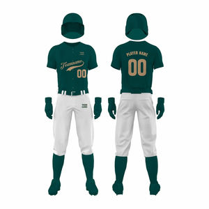 Uniforme de béisbol liso con logotipo personalizado, tamaño personalizado de alta calidad y uniformes de béisbol para hombres - Product Image 4