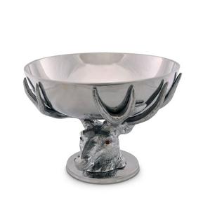 Style de couleur brillante argent antique moderne Antler avec une conception unique tête de cerf Table bols de fruits de service décoratifs - Product Image 1