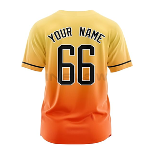 Tops de baseball respirants à col en V pour adultes et jeunes, imprimés et brodés, avec vêtements de sport rayés - Product Image 4