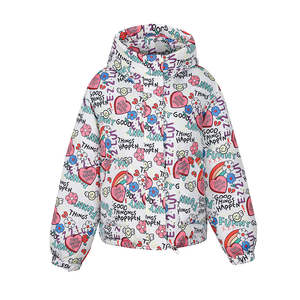 Veste matelassée courte légère pour homme avec capuche col montant toile de sublimation pour la saison hivernale - Product Image 2