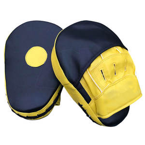 Durable Leather Boxing Focus Mitts Training Pads Lightweight Shock Absorbing Design for <b>Punch</b> Accuracy Reaction Speed Fitness - Product Image 2