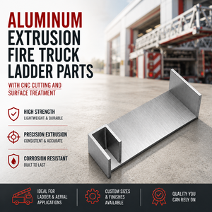 Aluminum Extrusion Fire Truck Ladder Parts with CNC Cutting and Surface Treatment - Product Image 3