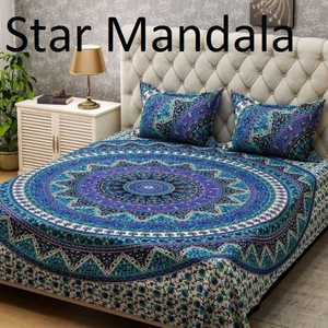 3 Pieces Set Pure Cotton <b>Duvet</b> <b>Cover</b> Boho Bedding Sets With Two Pillow Cases Donna Quilt <b>Covers</b> Size <b>Queen</b> Comforter <b>Cover</b> - Product Image 2