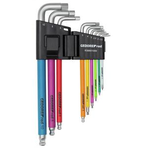 Juego de Destornilladores Angulares Gedore de 9 Piezas con Codificación por Colores, Incluye Llaves Hexagonales - Product Image 2