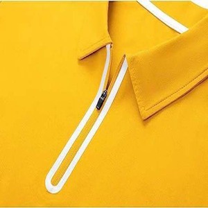 Polo informal de gran tamaño con cremallera de cuarto de peso pesado, ropa de calle, 100% algodón, logotipo personalizado, camisas para hombre de talla grande 2025 - Product Image 4