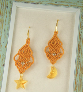 Elegant Design <b>Carnelian</b> 12mm Round Beads With Small Brass Beads Macrame Earring Dangle Handmade <b>Jewelry</b> For Anniversary Gift - Product Image 2