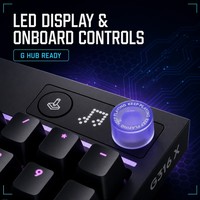 Clavier mécanique de jeu filaire USB G316 X 98, touches PBT remplaçables à chaud, écran LED, câble de 1,8 m, personnalisable, 98 touches