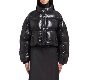 Veste matelassée d'hiver pour femmes imperméable à l'eau haute qualité en nylon brut respirant brillant grande taille - Product Image 5