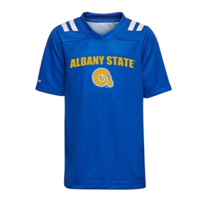 Albany State University เสื้อยืดระบายอากาศได้ดี, เสื้อทีมวิทยาลัย hbcu สำหรับฤดูร้อนขายส่งเสื้อกีฬา - Product Image 1