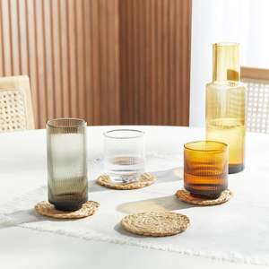 Handwoven Rattan Round <b>Coasters</b> with Holder Pottery Insulated Heat Woven <b>Placemats</b> Eco-Friendly <b>Coaster</b> <b>Set</b> - Product Image 4