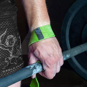 Top Selling Customizable Eco-Friendly Anti-Slip Unisex Fitness <b>Wrist</b> Straps Neoprene and Cotton Stylish Lifting Design - Product Image 4