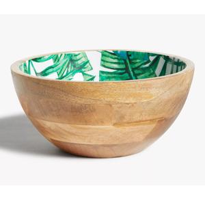 Bol de service élégant en bois en forme de fleur fait à la main pour la cuisine et la vaisselle de table bol à salade en bois à faible coût - Product Image 5