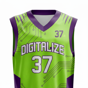 Uniformes de Baloncesto Sublimados Personalizados para Equipos y Clubes - 100% Poliéster Transpirable de Secado Rápido, Tallas Grandes, Primavera/Otoño - Product Image 4