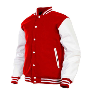 Veste universitaire en cuir de baseball brodée en chenille de haute qualité, très demandée en 2024, personnalisée pour les hommes - Product Image 2