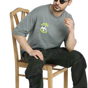 T-shirts de qualité supérieure en coton de style t-shirt uni pour hommes t-shirts pour hommes en gros lavés à l'acide fabriqués au Pakistan - Product Image 3