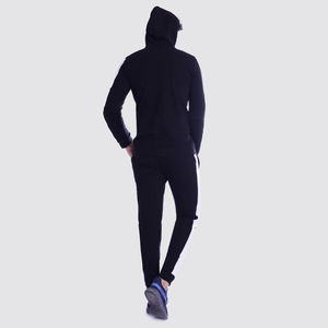 Logo personnalisé Survêtement de jogging pour hommes Survêtement de haute qualité noir formation vierge Survêtements Ensemble uni pour hommes - Product Image 2