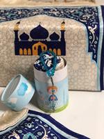 Islamische Maschinengefertigte Waschbare Baumwoll-Gebetsmatte für Kinder Türkische Herstellung als Eid-Geschenk für Camping und Autonutzung