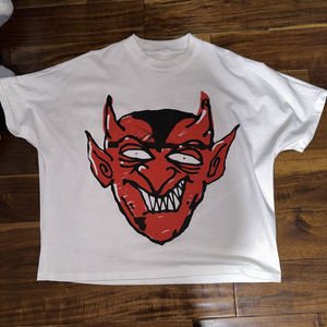 T-shirt Streetwear pour hommes personnalisé 100% coton Design court Boxy de haute qualité avec épaule tombante imprimé DTG - Product Image 3