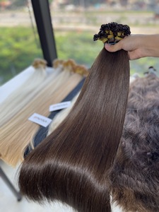 Extensions de cheveux vierges vietnamiens 100% naturels, style naturel, en vrac, foncés, super double trame, toutes longueurs, 12-32 pouces - Product Image 2