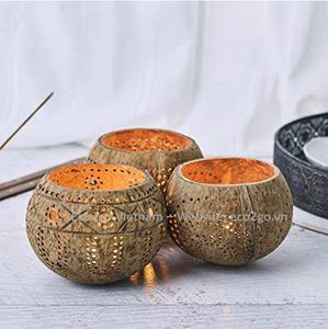 Eco2go Creative Vintage Coco Shell Tea Light Portavelas Ecológico Decoración del hogar con precio - Product Image 6