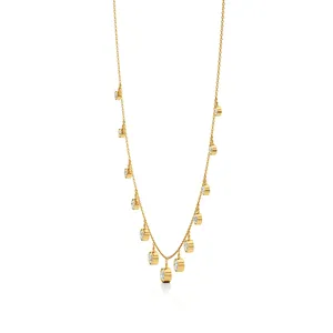 สร้อยคอเพชรหยดน้ำสีทอง - Product Image 3