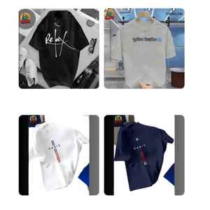 T-shirts en jersey pour hommes 100% coton/polyester - Haute qualité Logo/couleur/taille personnalisable 180g Anti-boulochage Séchage rapide Anti-froissement - Product Image 2