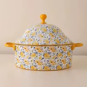 Hot Pot Arabe Design Floral Élégant Décoratif Chauffe-Aliments Buffet Fête Hotpot Pour Moyen-Orient Ramadan Casseroles Hot Pot - Product Image 1