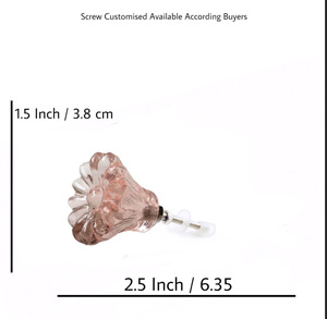 Exportation Qualité Fleur En Forme De Cristal Rose Boutons Tiroir En Verre Poignée De L'armoire Pour Cuisine Chambre Armoire Commode Use-CK - Product Image 3