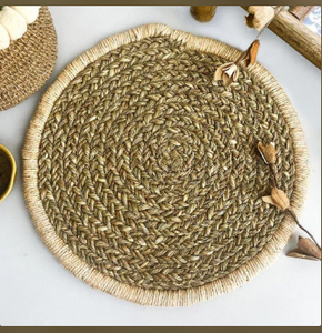 Mantel Individual de Algodón Lavable Antideslizante Hecho a Mano con Diseño de Jacquard Bordado con Patrón de Plantas para Uso Doméstico - Product Image 3