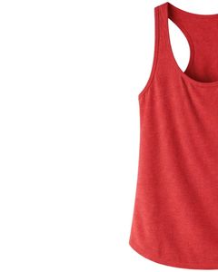 Débardeur dos nageur rouge personnalisé pour femme, sans manches, col rond, extensible et doux, pour l'entraînement, le fitness, la gym, l'été, vêtement de sport décontracté - Product Image 3