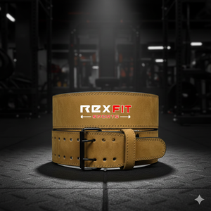 Ceinture de soutien dorsal en cuir Rexfit Sports pour l'haltérophilie, la musculation et l'entraînement en salle de sport - Product Image 1