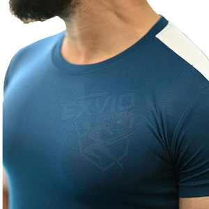 เสื้อยืดออกกำลังกายผู้ชาย ผ้าสแปนเด็กซ์/โพลีเอสเตอร์ ดีไซน์ใหม่ ปี 2026 ระบายอากาศได้ดี - Product Image 5