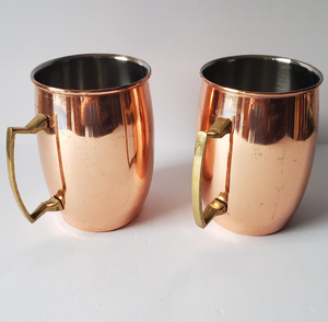 Tasse en cuivre pur de qualité supérieure parfaite pour servir des cocktails authentiques Mocktails Drinkware Crafts Tasse en cuivre - Product Image 2