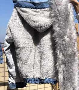 Chaqueta vaquera con capucha para mujer al por mayor, abrigos de invierno con logotipo personalizado, ropa de abrigo de moda, compra a granel, proveedor, el mejor precio, barato - Product Image 5