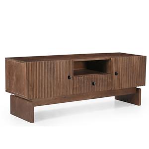 Mueble de TV de Madera Maciza Hecho a Mano con Diseño Tallado Único, Mueble Moderno para Sala de Estar, Dormitorio, Comedor, Entrada, Apartamento, Almacenamiento - Product Image 1