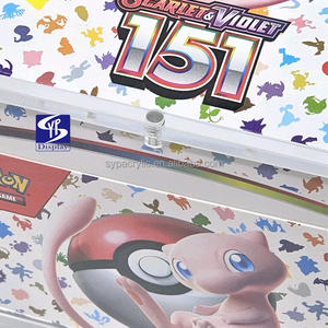 Горячая распродажа: Прозрачный высококачественный акриловый дисплей для коллекционных карточных игр Pokémon — набор бустеров «Фантомные огни» с крышкой на сильном магните - Product Image 6