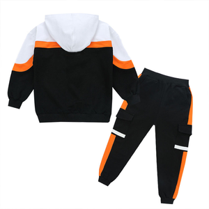 Conjunto Deportivo de Felpa para Adultos al por Mayor, con Logotipo Personalizado, 100% Algodón, Colorblock, Sudadera con Capucha y Cierre de Cremallera, Pantalones Deportivos - Product Image 5