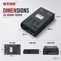 SE-3000 3000W 13.8V 14.6V 27.6V 29.2V 41.4V 43.8V 55.2V 58.4V Carga de Baterías de Plomo-Ácido y Baterías de Litio Hierro Fosfato