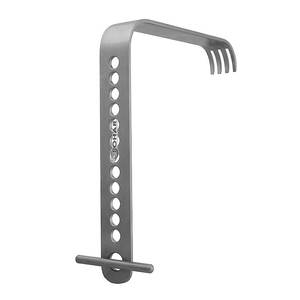 Retractores para uso médico Retractor de cadera hoja larga estándar curvada Plana 1 "* 4", 8 "mango Reutilizable Acero inoxidable quirúrgico de EE. UU. - Product Image 6