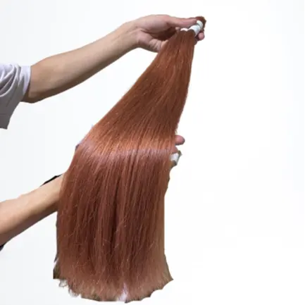 New Fashion 100% Echthaar verlängerungen Kupfer farbe Seidig glattes kambodscha nisches Rohhaar Vietnam esisches Bulk-Haar